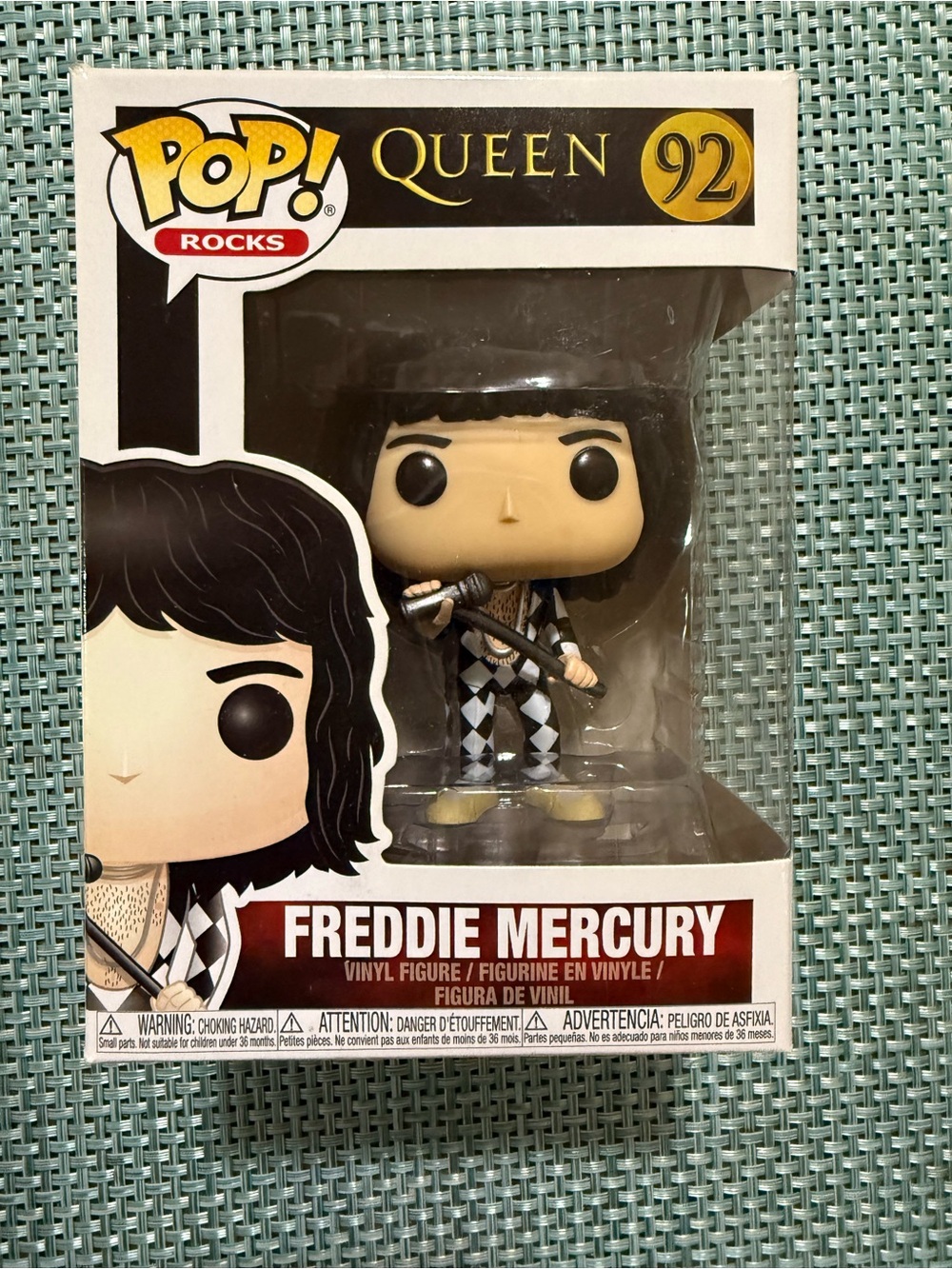 Funko Pop! Rocks Freddie Mercury #92 Vinyl Figure - Black & White -NIB